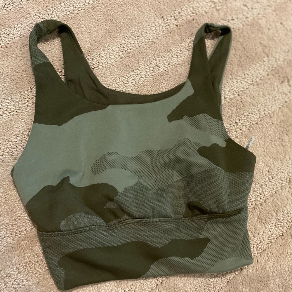 offline aerie camo workout top